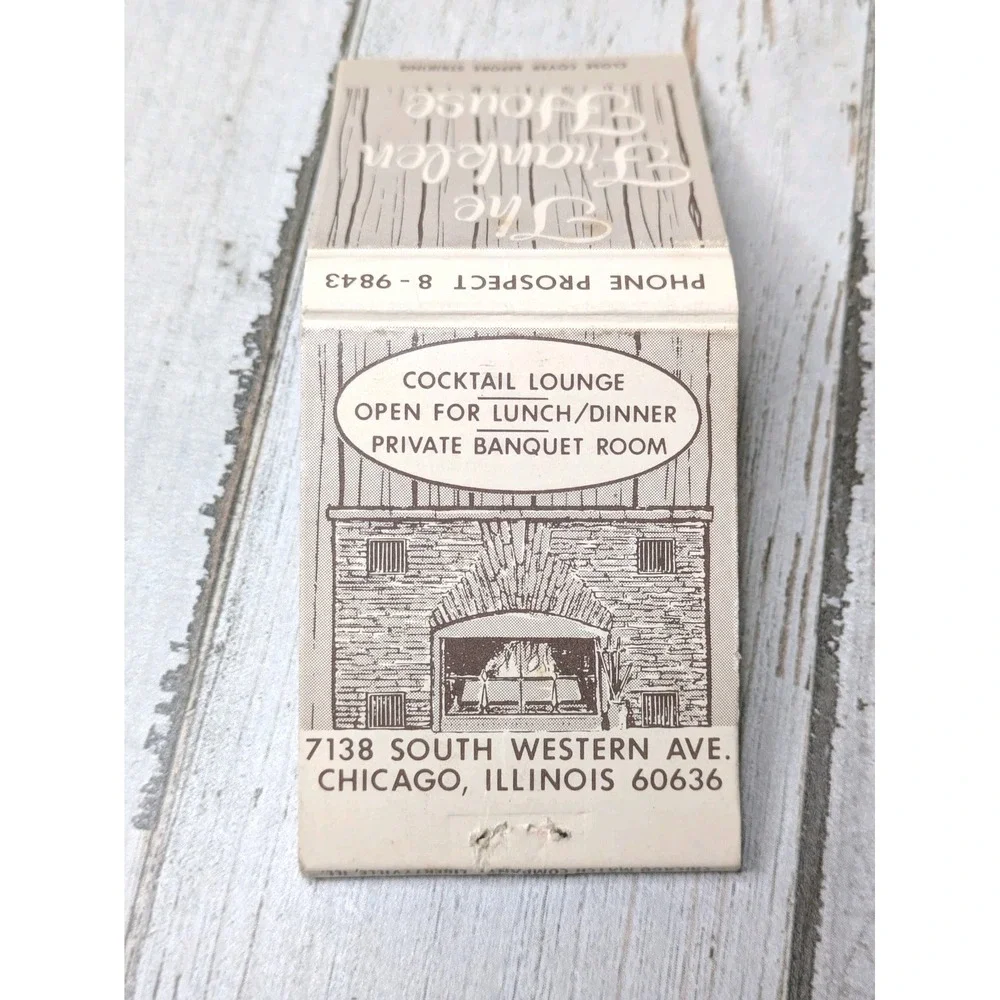 Vintage Matchbook Cover The Franklin House Cocktail‎ Lounge Restaurant Chicago